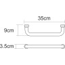 Поручень для ванны WASSERKRAFT K-1066 BRUSHED GOLD K-1066BG