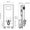 Система инсталляции для унитазов WASSERKRAFT GLAN 66TLT.010.ME.WH.BN04